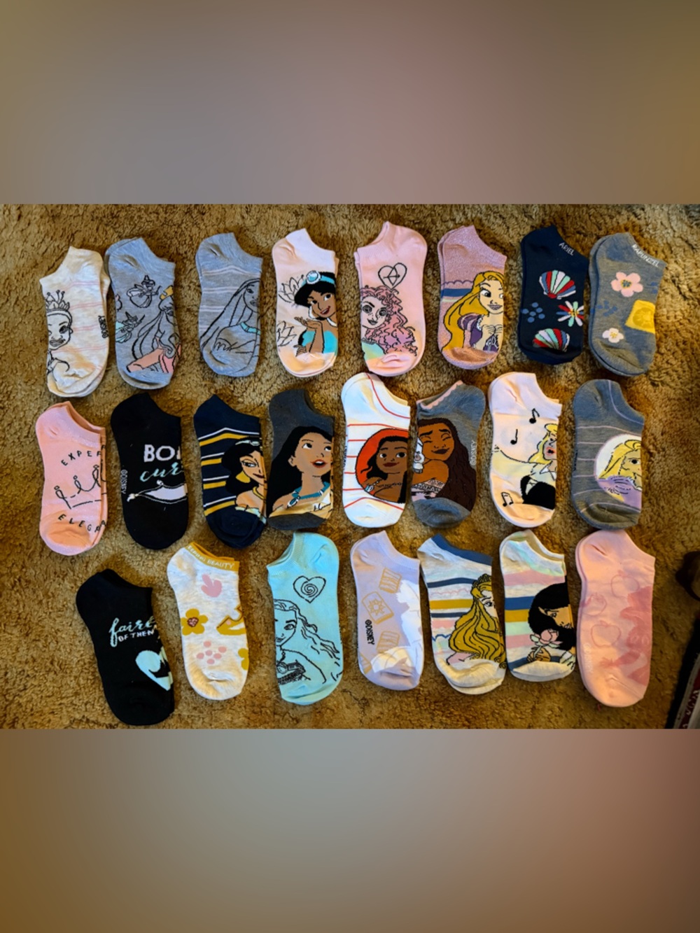 Disney princess ankle socks brand new